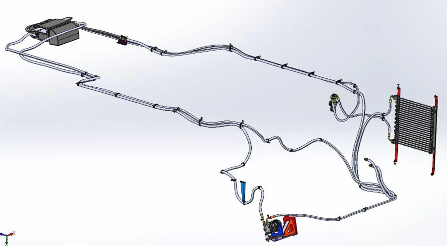 August 23BS-KZS-1218-2 Black Air Conditioner for Grain Harvesters