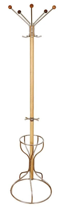 Floor Coat Rack "Stella-2DD" with 5 Hooks