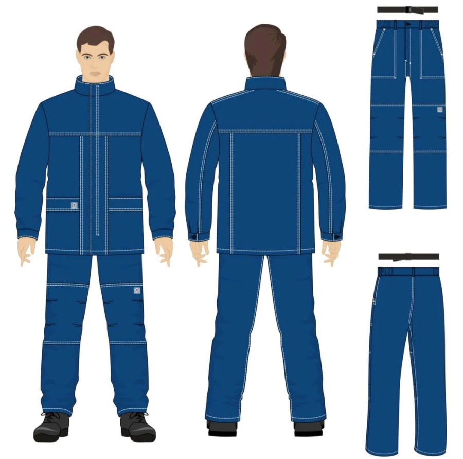Men's Protective Suit for Arc Flash Risks with 32.0 cal/cm2 Energy Level
