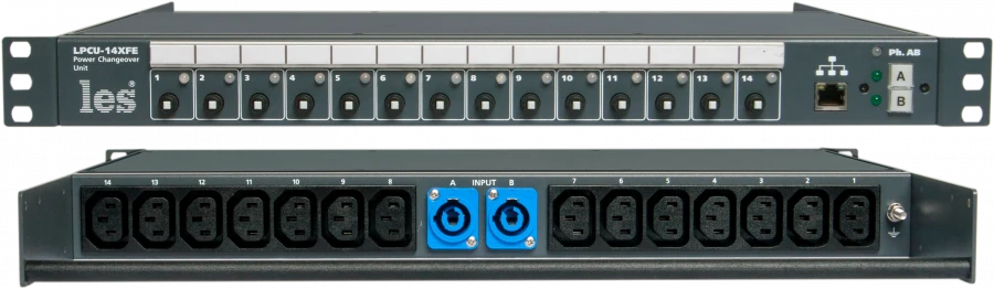 Power Distribution Unit with Dual Inputs, LPCU-14XFE
