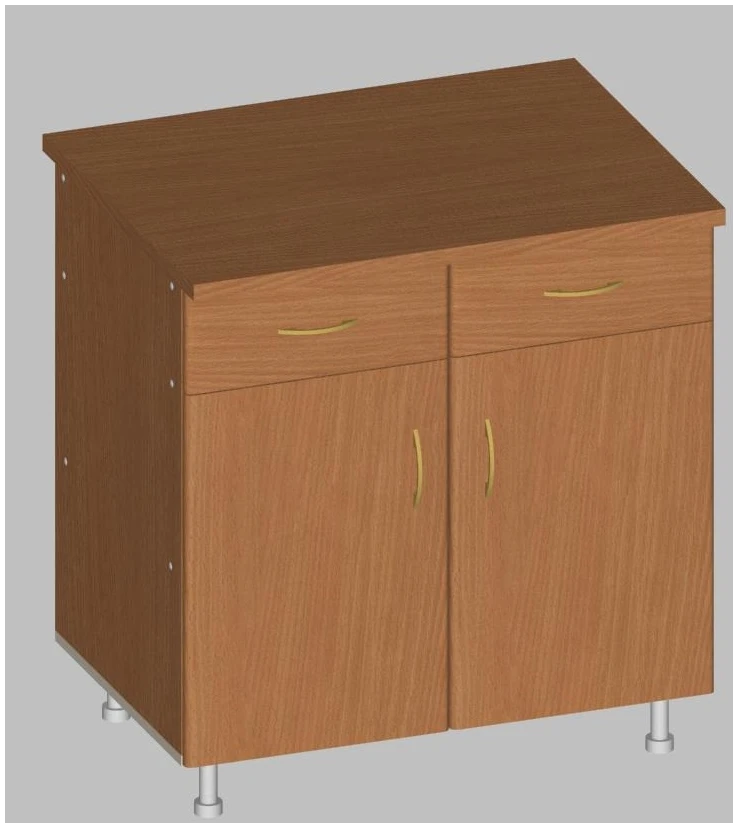 Kitchen Distribution Table with Shelves and Drawers, Art. U.09.03