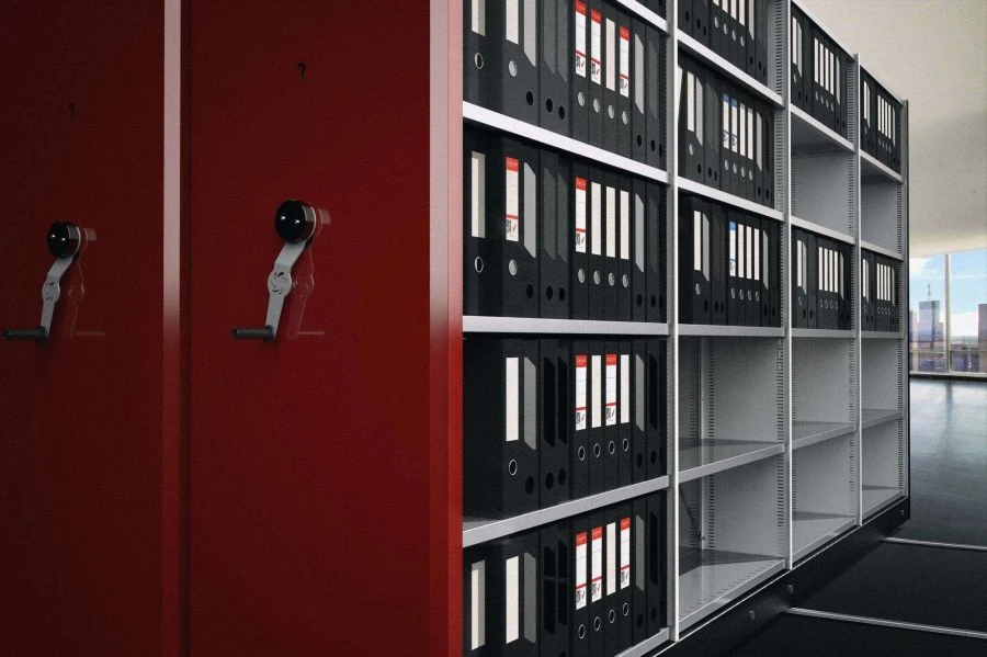 رفوف أرشيف معدنية للتخزين اليدوي