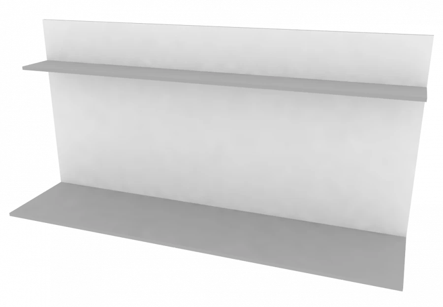 إدخال رف مركزي 1800x420x884 مم بتشطيب لامع