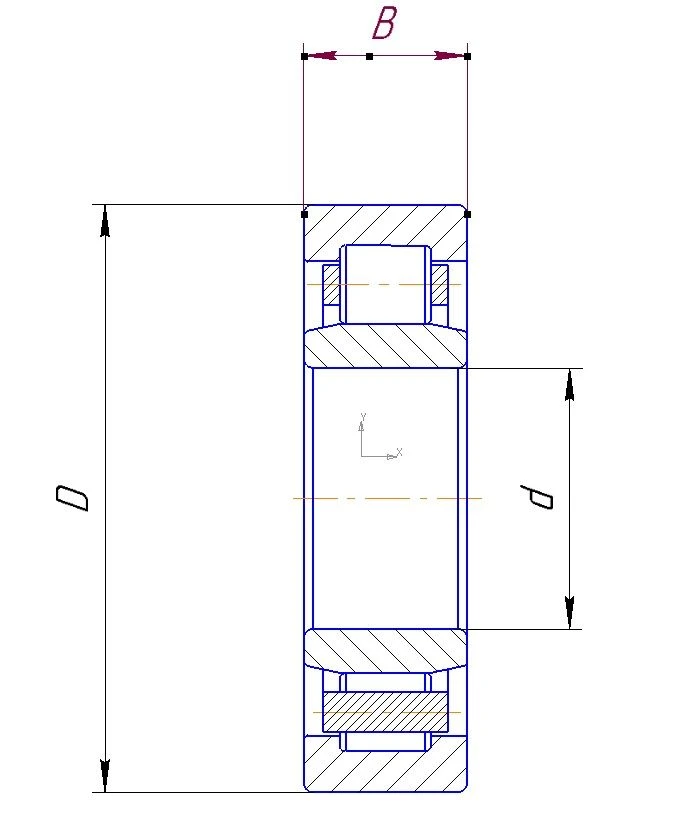 Bearing 6-32317B2-ETU 100/3 for Mechanical Support