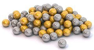 Decorative Balls Set 6 cm (100 pcs) Gold and Silver Color