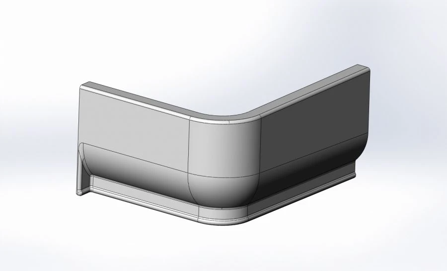 غطاء منصة خلفية للجهة اليسرى من المحور الثاني - 6299-5102052