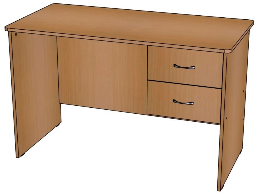 Writing Desk with Suspended Cabinet C19