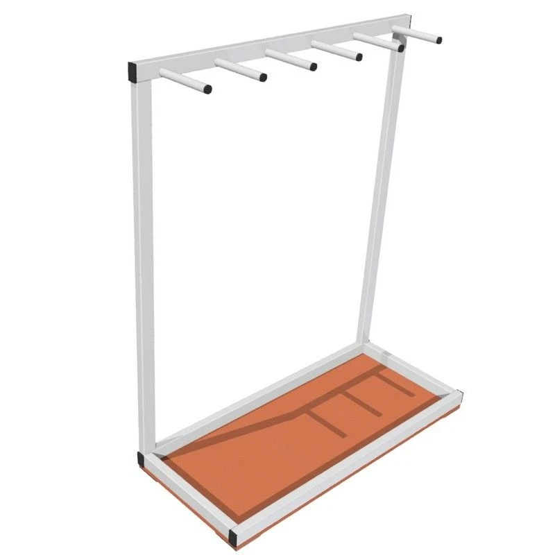 رف لتخزين مضارب الجولف