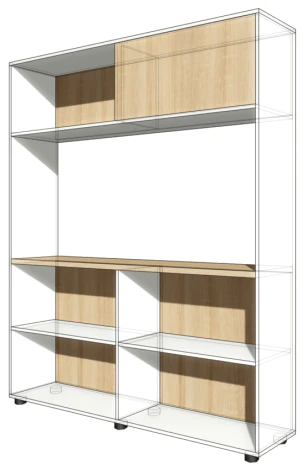 MAGNA Shelf unit with extension, Art. MSN 13