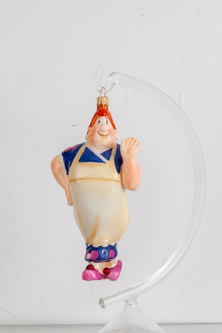 Handcrafted Glass Christmas Ornament "Freken Bok