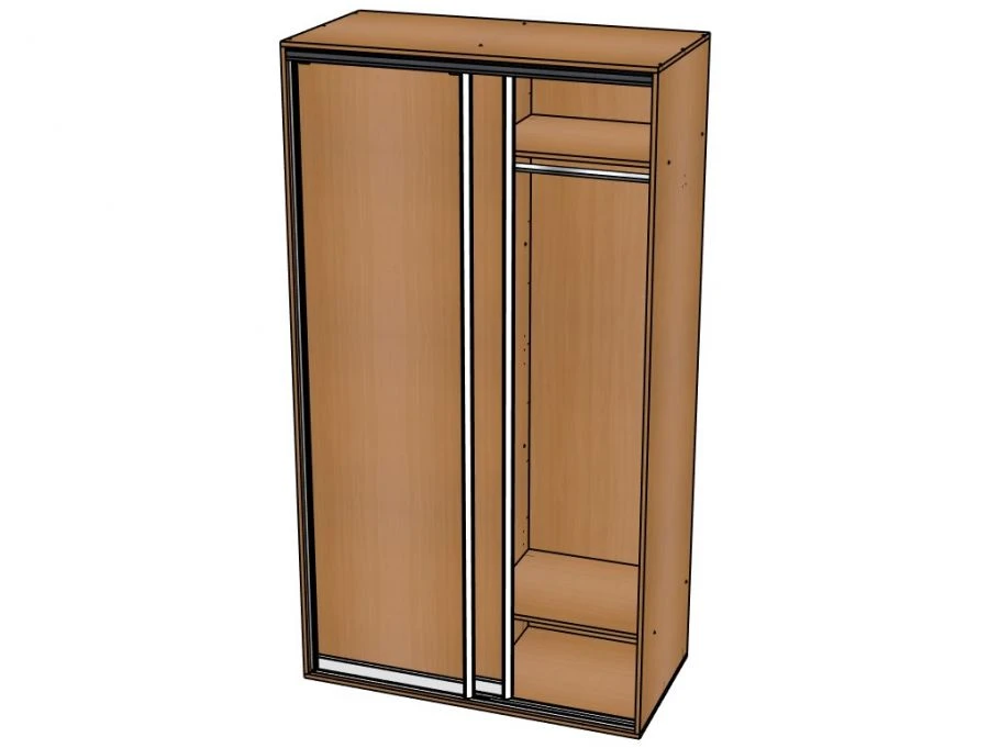 2-Door Wardrobe for Documents and Clothing / NUM05