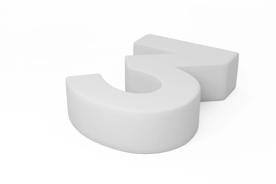 L12 Series Soft Seating Pouf for Public Spaces - Model L12-P-3