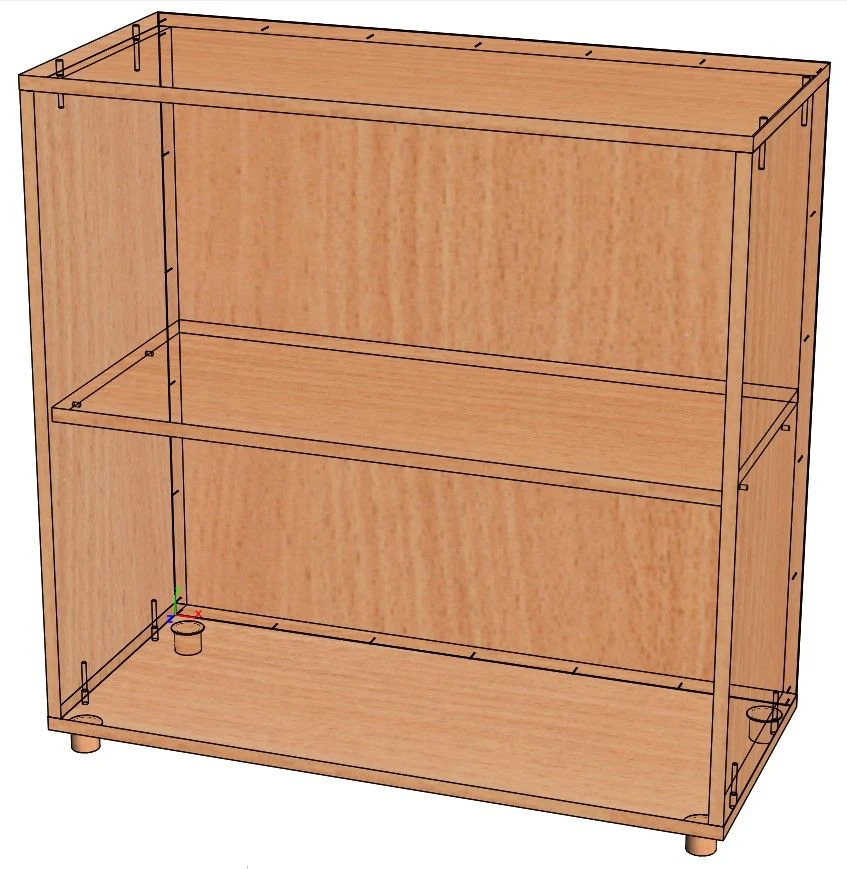 ST-3 Shelving Unit with 3 Open Shelves