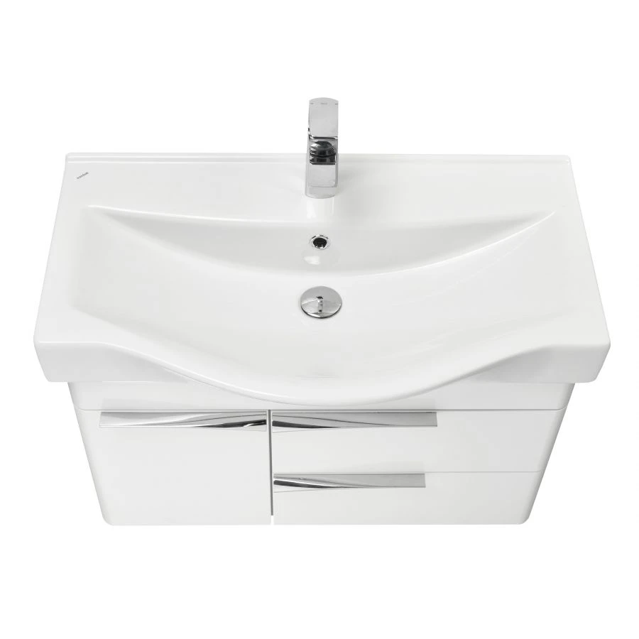 Aquaton Beverly 80 White Vanity Cabinet 1A235501BV0101