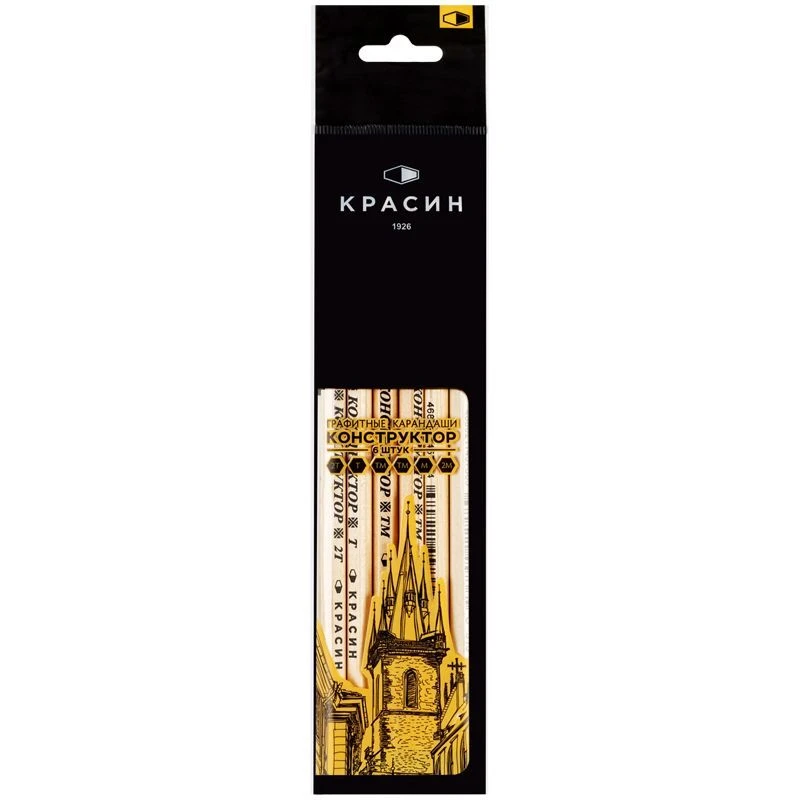 قلم رصاص جرافيت "كونستراكتور" 2M (2B) سداسي، مشحذ مسبقاً