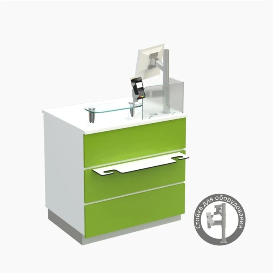 Nemans Reception Desk for One Workstation