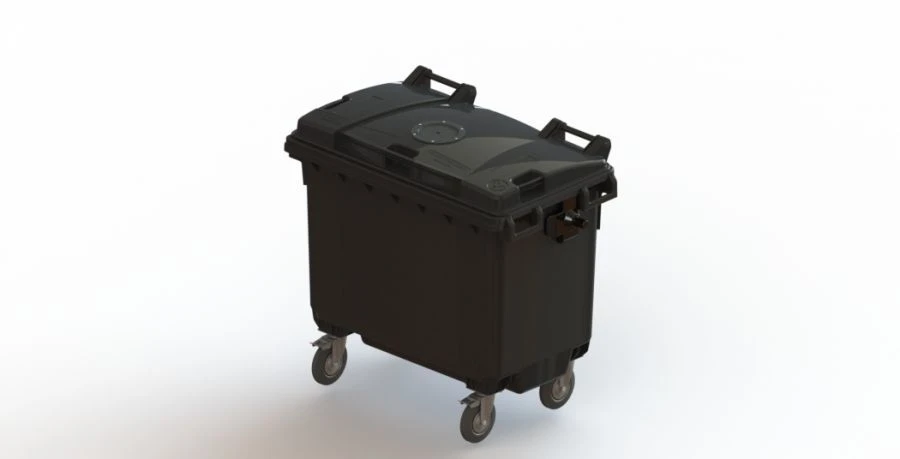 660L Mobile Waste Container with Lid Model Art.25.C19.V/1