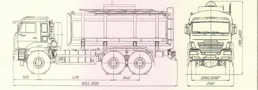 صهريج نقل السوائل الفنية والغذائية UST 5453K9