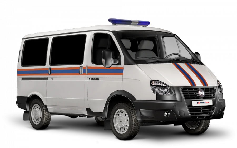 سيارة الطوارئ والإنقاذ N1GSB الطراز N1SBFS على قاعدة GAZ 27527 بمحرك ديزل