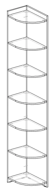 Corner Shelf Unit (Marsel Series)