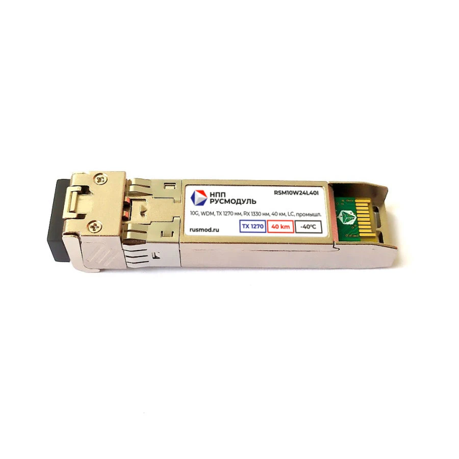 وحدة الإرسال والاستقبال البصرية SFP+ RSM10W24L40I
