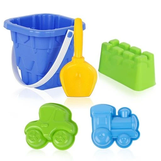 Sand Play Set "Building the City!" (3 Molds, Shovel, Bucket)