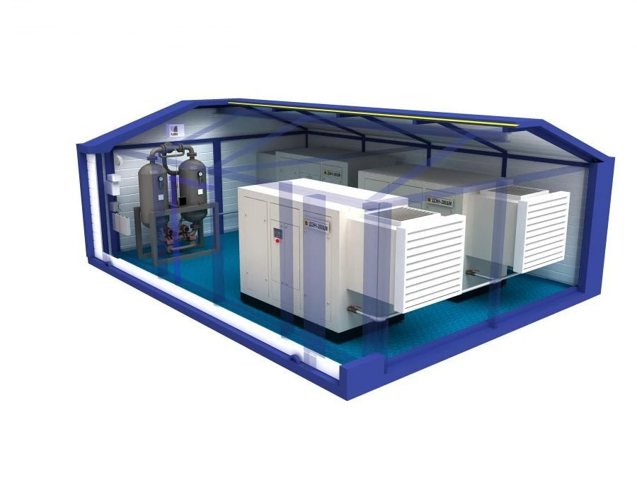 محطة ضاغطة مدمجة حاوية نوع ب.إي.سي-265