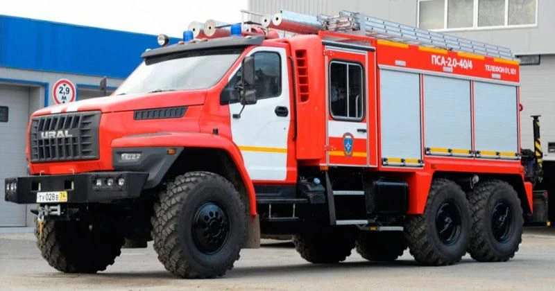 Fire Rescue Vehicle (APS) Type 6YN31, Modification 6Y112W on Ural-4320 Chassis