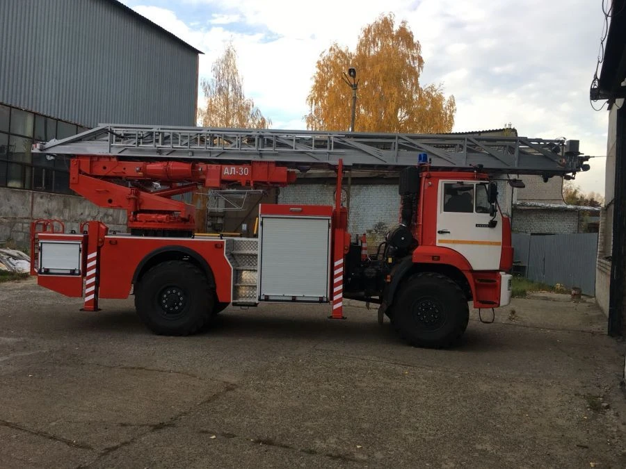 Aerial Fire Ladder AL-30 on KAMAZ-43502 Chassis