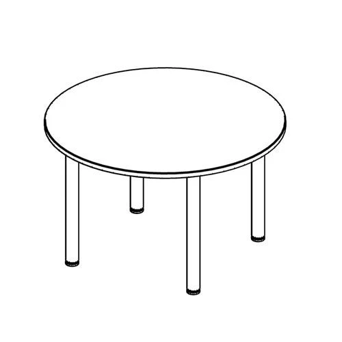 Round Table for Dining and Living Spaces