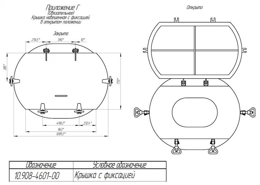 Locking Cover for Flange GOST 25056-81