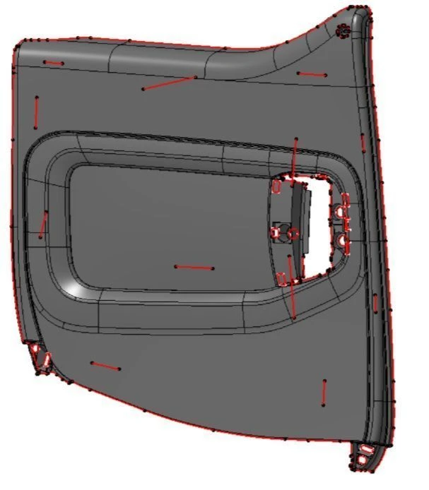 غلاف باب خلفي يمين لمركبات AA34032680