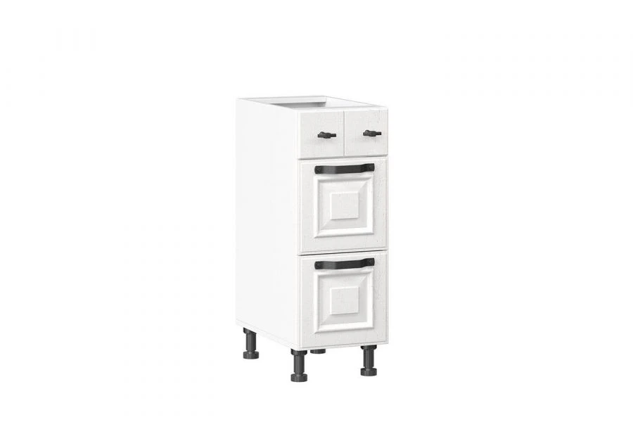 Luxurious White Kitchen Cabinet with 3 Drawers, Type 4 LD.270170.000