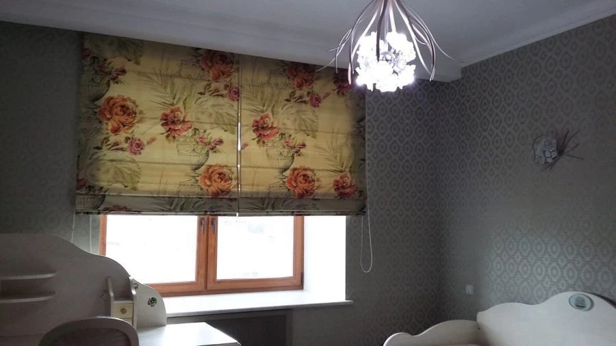 Fabric Roll-Up Shades with Complete Blackout and Remote Control