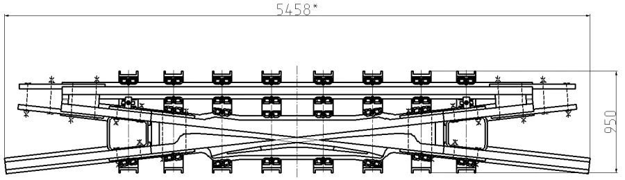 Cross Type R65 Mark 2/9 for Rail Switches (Project MSZ.8434.03.000)