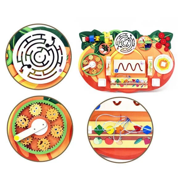 لوحة مشغولات اليقطين البرتقالية للأطفال