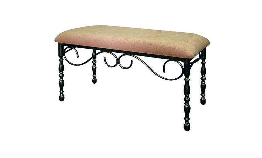 Office Bench with Metal Frame