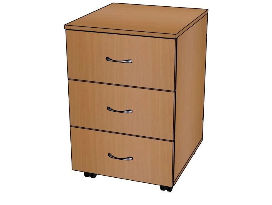 Mobile Office Cabinet No. 8 on Wheels - T12