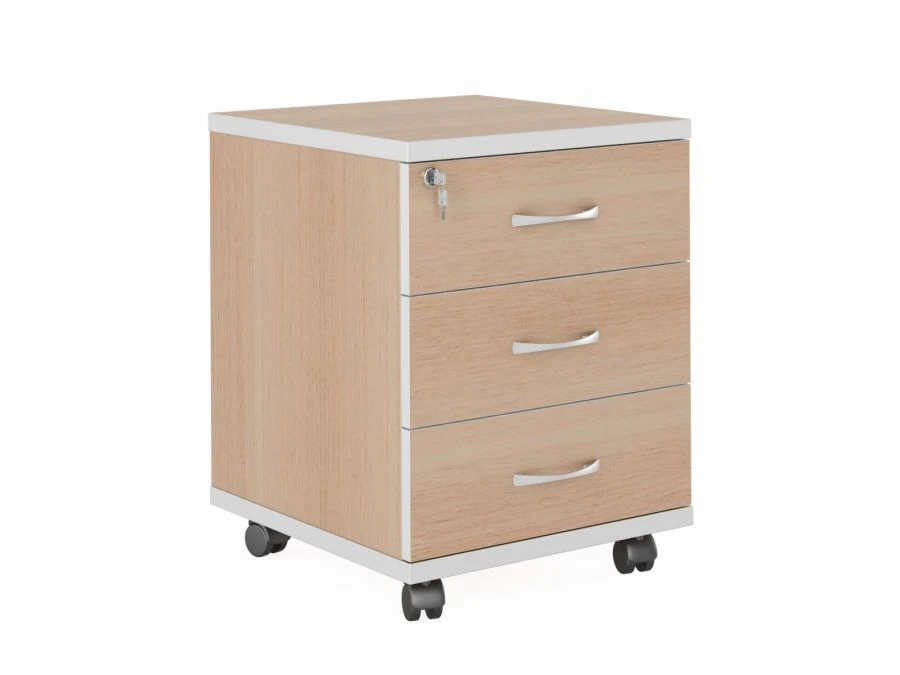 NEXT Mobile Cabinet with 3 Drawers and Central Lock, Art. 25106