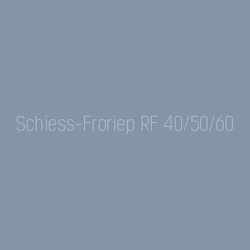 Precision Gear Hobbing Machine Modernization - Schiess-Froriep RF 40/50/60