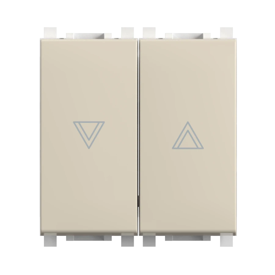 Caduceus Aling Experience Hidden Switch for Rollers, 16A, 250V, 2M, Beige, Art. 72114.9