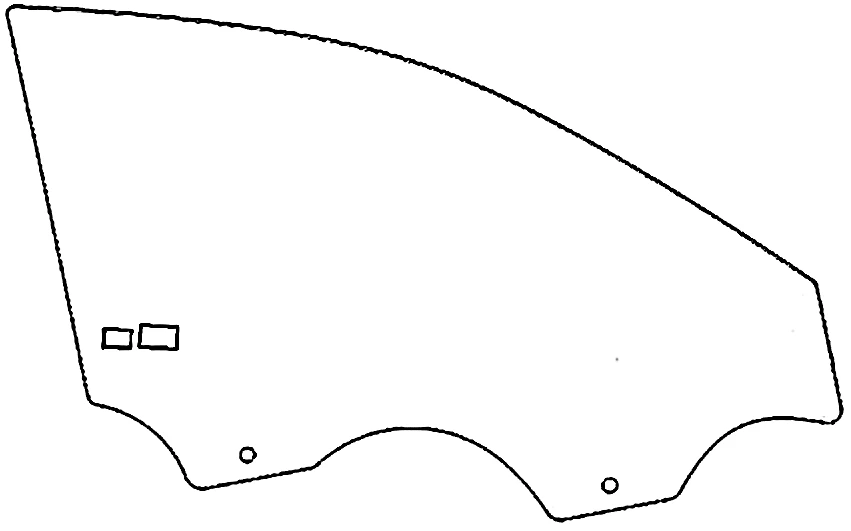 Great Wall A01 front door glass (right) Code 00479TDR02001