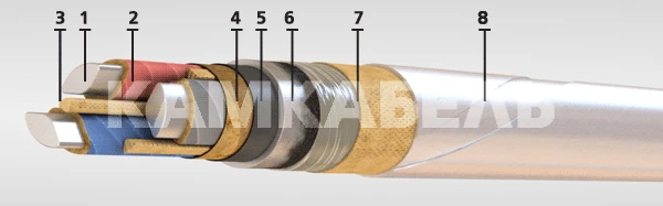 كابل الطاقة ذو الموصل الألمنيومي AAБНЛГ-1 3x240