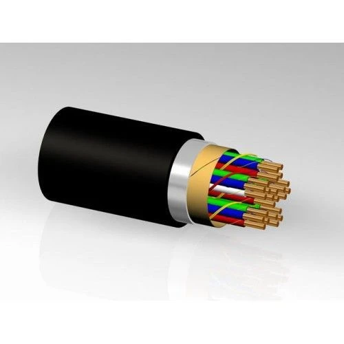 High-frequency symmetrical communication cables with film-porous polyethylene insulation, armoured MKPpABpG