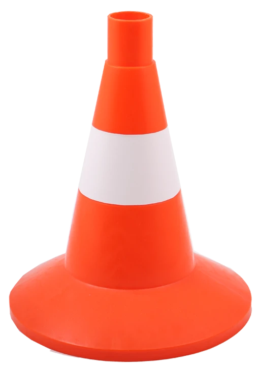 Signal Cone with White Matte Stripe 320mm, Model KS-1.4