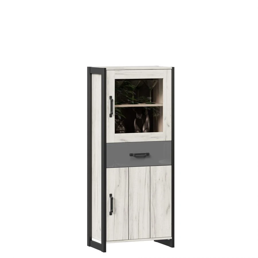 خزانة صغيرة بلون بلوط كرافت الأبيض - تكنولوجيا LD.678070.000