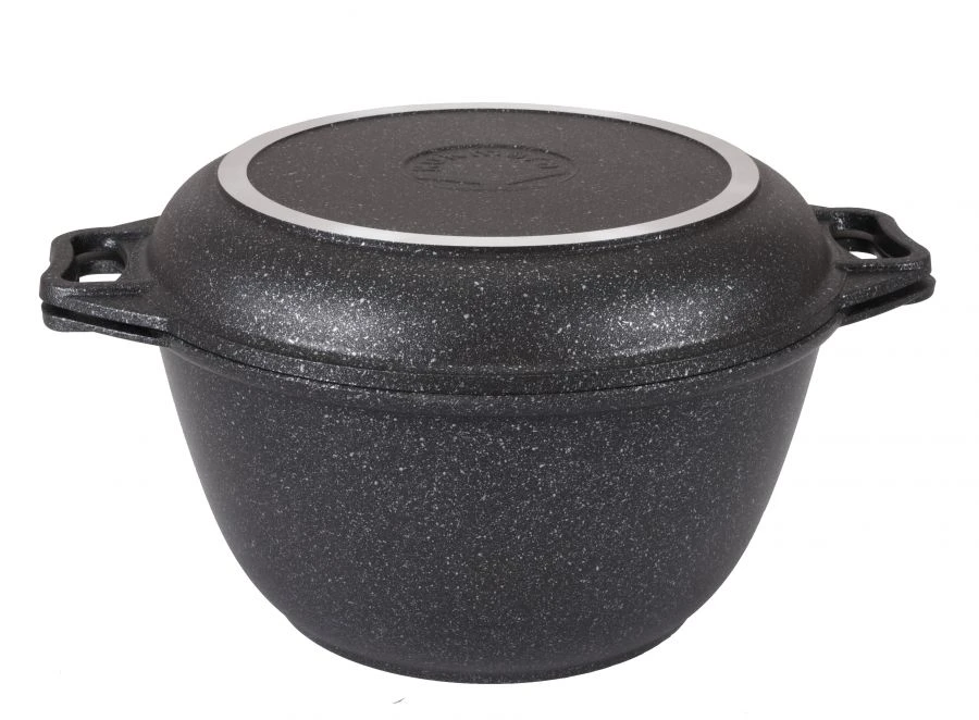 3L Aluminum Casserole with Lid and Frying Pan – Kukmara Marble Line