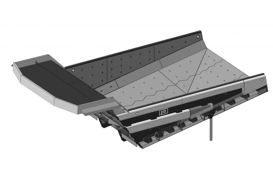 هيكل شاحنة التفريغ CAT777 سعة 90 طن