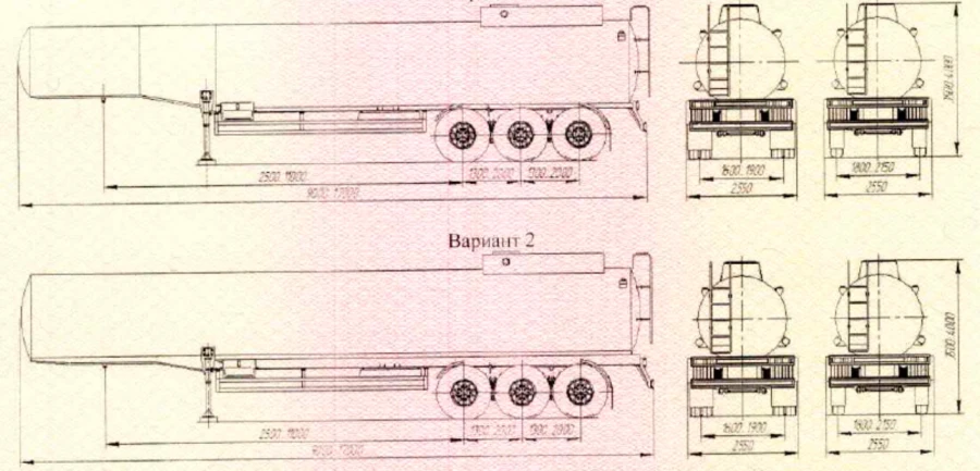 مقطورة صهريجية بدون إطار لنقل المنتجات النفطية الخفيفة، موديل UST 946516