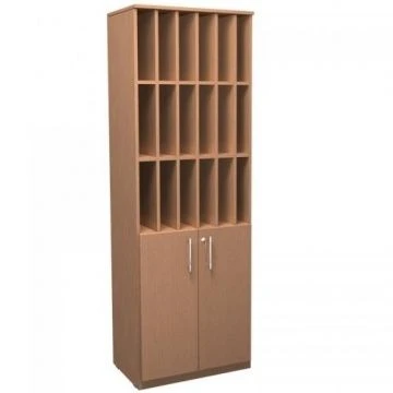 Magazine Storage Cabinet with 4 Shelves